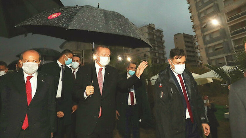 Erdoğan Maraş’ta: Kıbrıs’ta iki devletli çözüme gidilsin