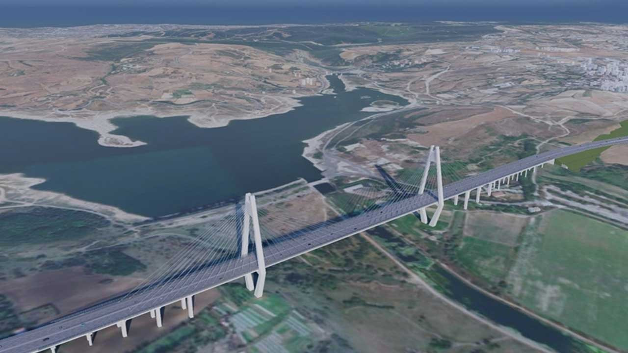 Olmayan kanal ve yeni şehir için köprü temeli atılacak