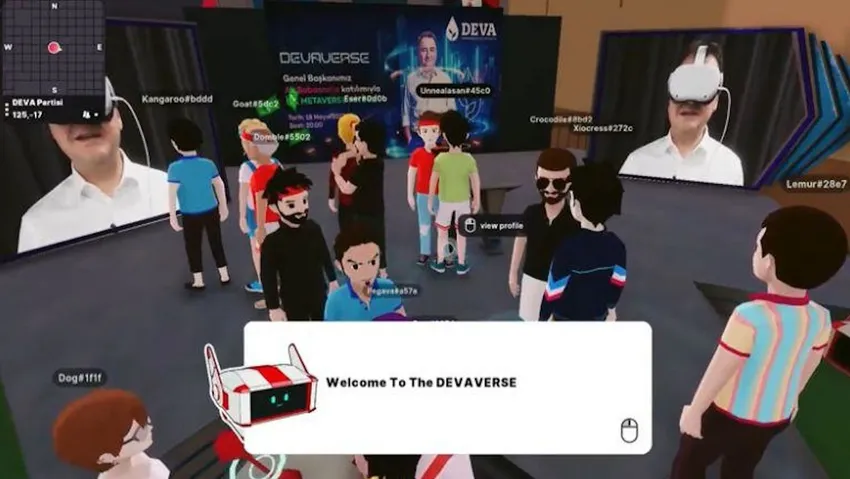 Babacan metaverse mitingi yaptı, müzik yasaklarını eleştirdi