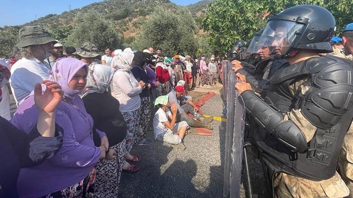 JES'e direnen Mezeköy'e giriş çıkış yasaklandı