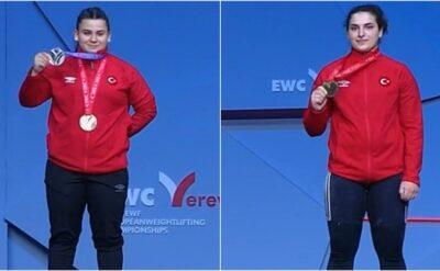 Halterde Dilara Narin, Sara Yenigün ve Hakan Şükrü Kurnaz’dan 5 madalya