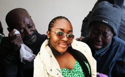 Gabonlu Dina’nın eşyalarını alan anne ve babası gözyaşlarına boğuldu