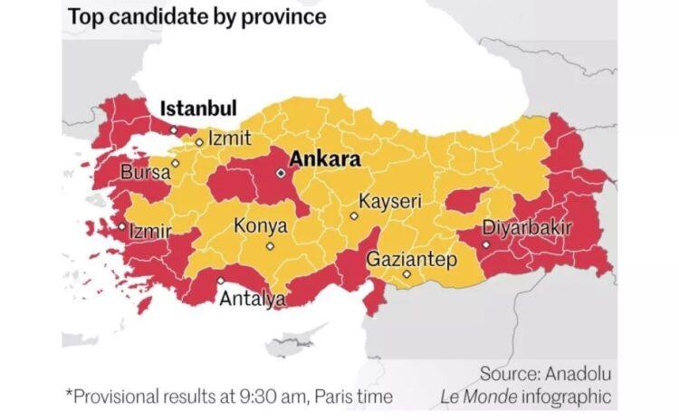 Yunanistan'dan Le Monde'a tepki: Türkiye seçimlerindeki haritada Yunan adalarını Türkiye toprağı gösterdi