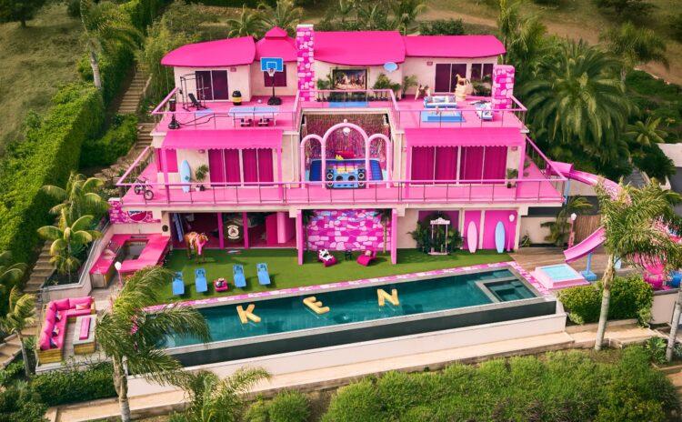 Ken'den kiralık: Malibu sahil manzaralı, bol pembeli Barbie evi