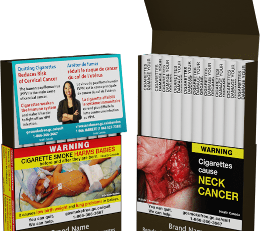 Kanada her sigaranın üzerine tek tek sağlık uyarısı koyuyor
