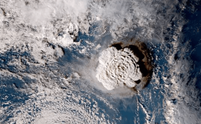 Tonga volkan patlaması şimdiye kadarki en şiddetli yıldırımları tetiklemiş