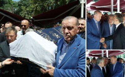 Erdoğan ile Gül, Hayati Yazıcı’nın annesinin cenazesinde bir araya geldi