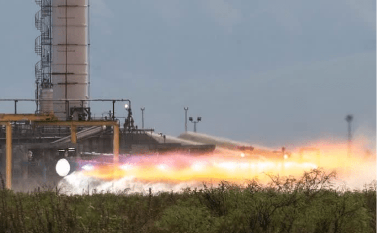Blue Origin'in BE-4 roketinin motoru test sırasında infilak etmiş