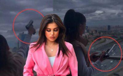 Havasından mı suyundan mı… Balkondan ateş açan kadın İranlı model çıktı