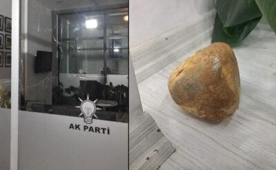 AK Parti binasına taşlı saldırı