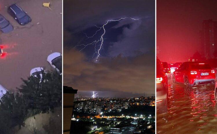 Yarım saat sağanak yetti: İstanbul'da su baskınları, iki ölü