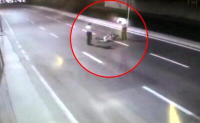 ‘Dur’ ihtarına uymayan motosikletli vurularak yakalandı