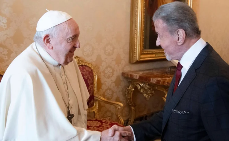 Papa Francis'ten Sylvester Stallone'ye: Filmlerinizle büyüdük