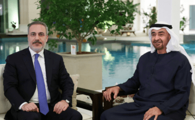 Fidan diplomasi turunda, son durağı Birleşik Arap Emirlikleri