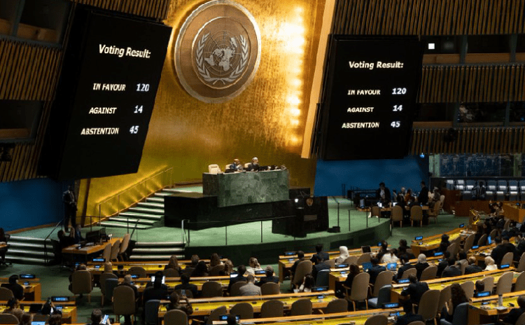 BM'de oylama: Dünya 120'ye 14 'ateşkes' diyor
