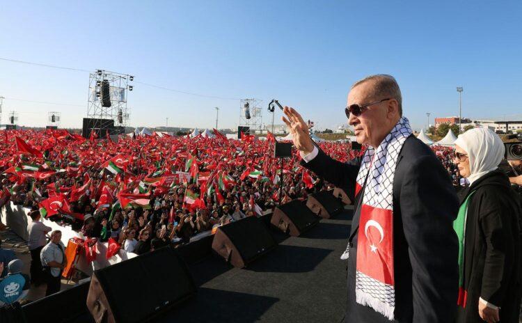Erdoğan’dan miting eleştirilerine yanıt: Atatürk'ün ruhunu şad ettik
