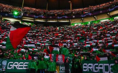 İskoçya’daki dev maçta Filistin’e destek