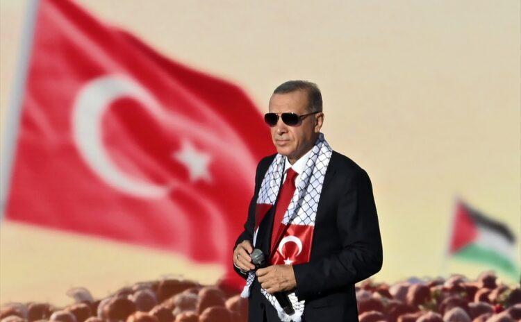 Erdoğan Filistin mitinginde: İsrail'i savaş suçlusu ilan edeceğiz