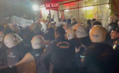 Öğrencilerin KYK protestosuna polisten sert müdahale