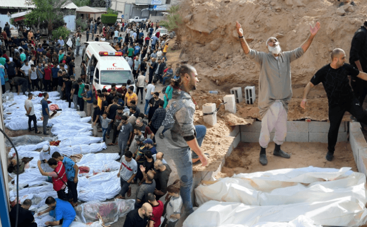 Şifa Hastanesi'nde toplu mezarlar kazılıyor