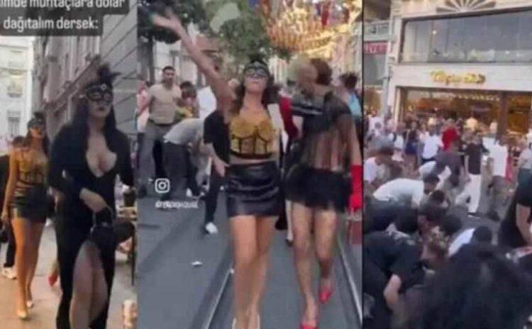 İstiklal Caddesi'nde sahte dolar dağıtan Onlyfansçılara ceza