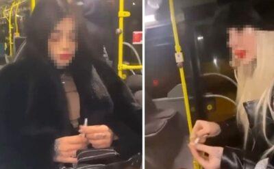 Metrobüste uyuşturucu hazırlayıp sosyal medyada paylaştılar