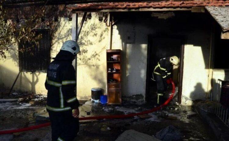 Annesiyle kardeşlerini rehin alıp evi ateşe verdi