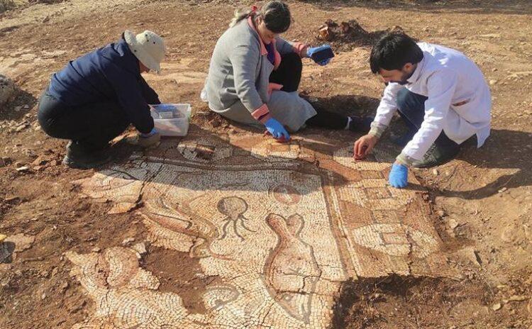 Mardin'de Roma villası: 1600 yıllık figürlü mozaikler bulundu