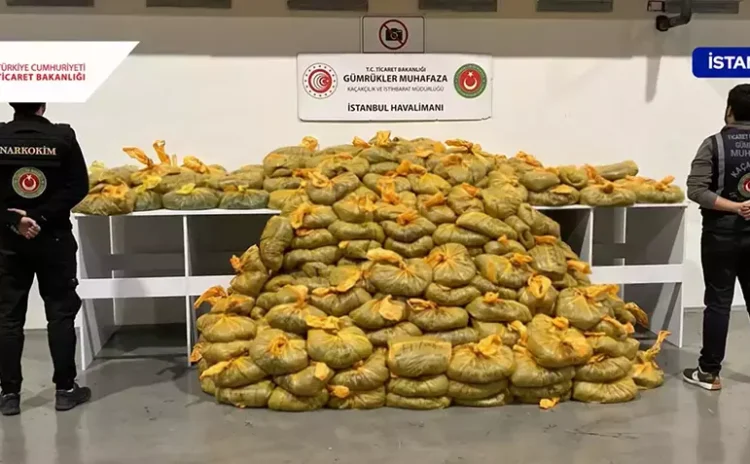 İstanbul Havalimanı'nda 568 kilo uyuşturucu ele geçirildi