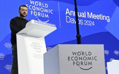 Zelenski Davos’ta konuştu, Putin’e ‘yırtıcı hayvan’ dedi