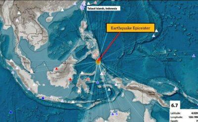 Filipinler’de 6.7 büyüklüğünde deprem