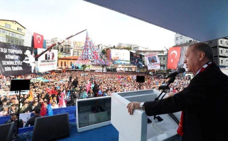 Erdoğan miting maratonunu Zonguldak'tan başlattı: 'Gabar'da günlük petrol üretimi 35 bin varili geçti'
