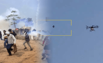 ‘Uçurtmayı vurmasınlar’: Dronlu biber gazı kapsülüne böyle karşı koydular