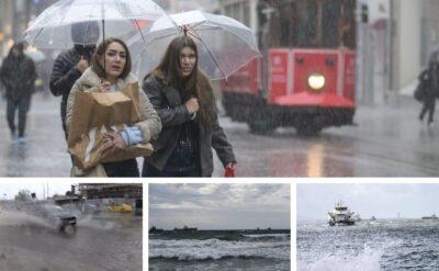 İstanbul’u sağanak ve fırtına vurdu: 23 kent için ‘sarı kodlu’ uyarı