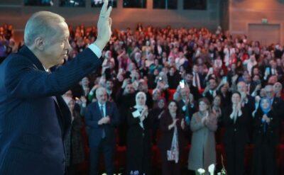 Erdoğan, 8 Mart programında: Kadınlar seçimde korku siyasetini ellerinin tersiyle itecek