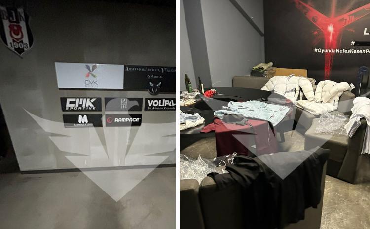 Beşiktaş'ta stadın altından skandal konfeksiyon atölyesi çıktı
