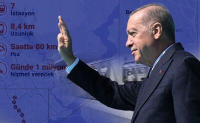 Murat Kurum’un ‘sekiz km metro’ iddiasını Erdoğan da tekrarladı