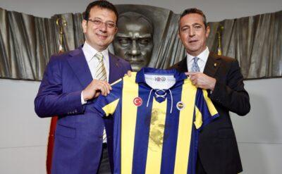 Ekrem İmamoğlu’ndan Fenerbahçe’ye sarı-lacivert kravatlı ziyaret