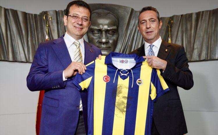 Ekrem İmamoğlu'ndan Fenerbahçe'ye sarı-lacivert kravatlı ziyaret