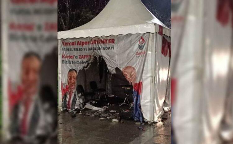 Seçime günler kala kan aktı: Parti üyesini bıçakladılar, tanıtım çadırını yaktılar