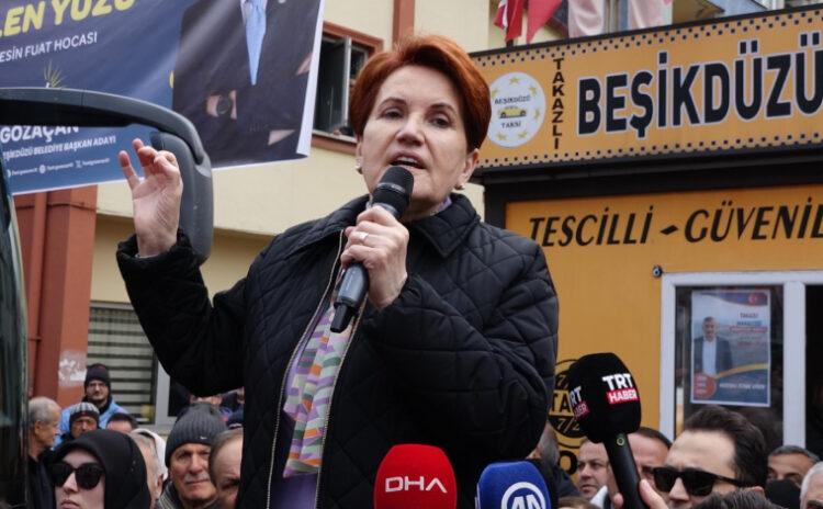 Akşener ‘Erdoğan için oy istiyor’a cevap verdi: Ne alakası var kardeşim!