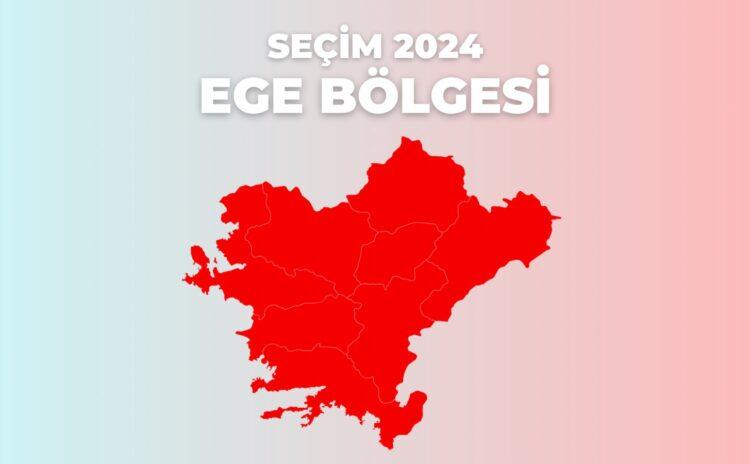 Ege Bölgesi baştan sona CHP kırmızısına boyandı