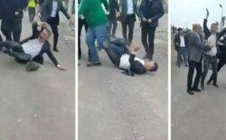AK Partili meclis üyesi ne yaptı böyle: ‘Bana saldırıyorlar’ dedi, kendini yere atıp yuvarlandı