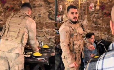 Beyoğlu’nda restoranda askeri üniforma ile servis yapan garson tutuklandı   