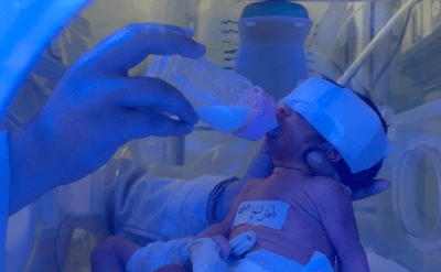 İsrail’in hava saldırısında ölen annenin karnındaki bebek sağ kurtarıldı