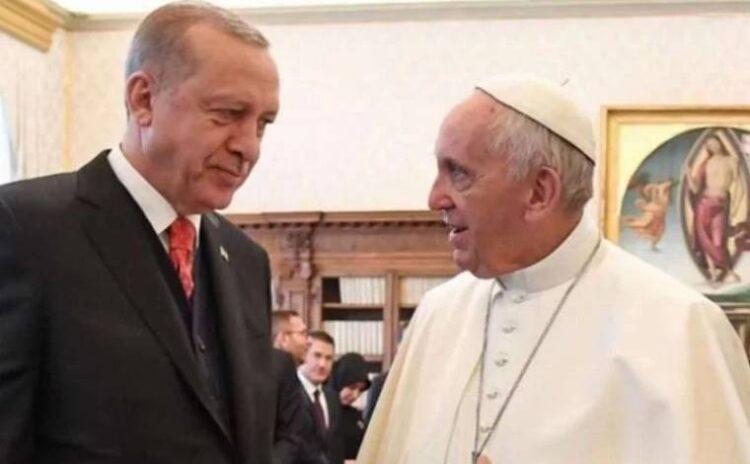 Erdoğan'dan Papa Fransuva'ya Filistin mektubu