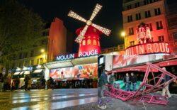 Paris’in ikonik kabare kulübü Moulin Rouge’un değirmeni yıkıldı