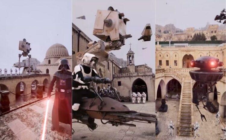 Mardin işgal altında: Darth Vader şehre giriş yaptı!