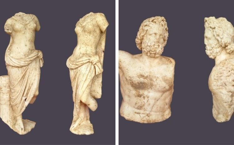 Aspendos'tan müjde var: Zeus ve Afrodit heykelleri bulundu