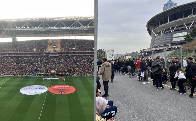 Galatasaray taraftarından kombineye hücum